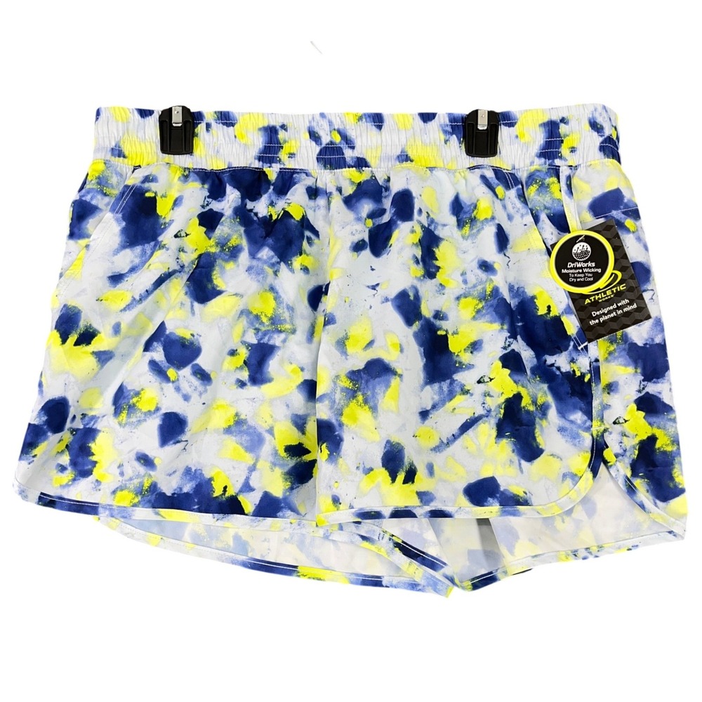 Athletic Works Core Print Run Short Women L 12/14 Athletic Training Running Gym